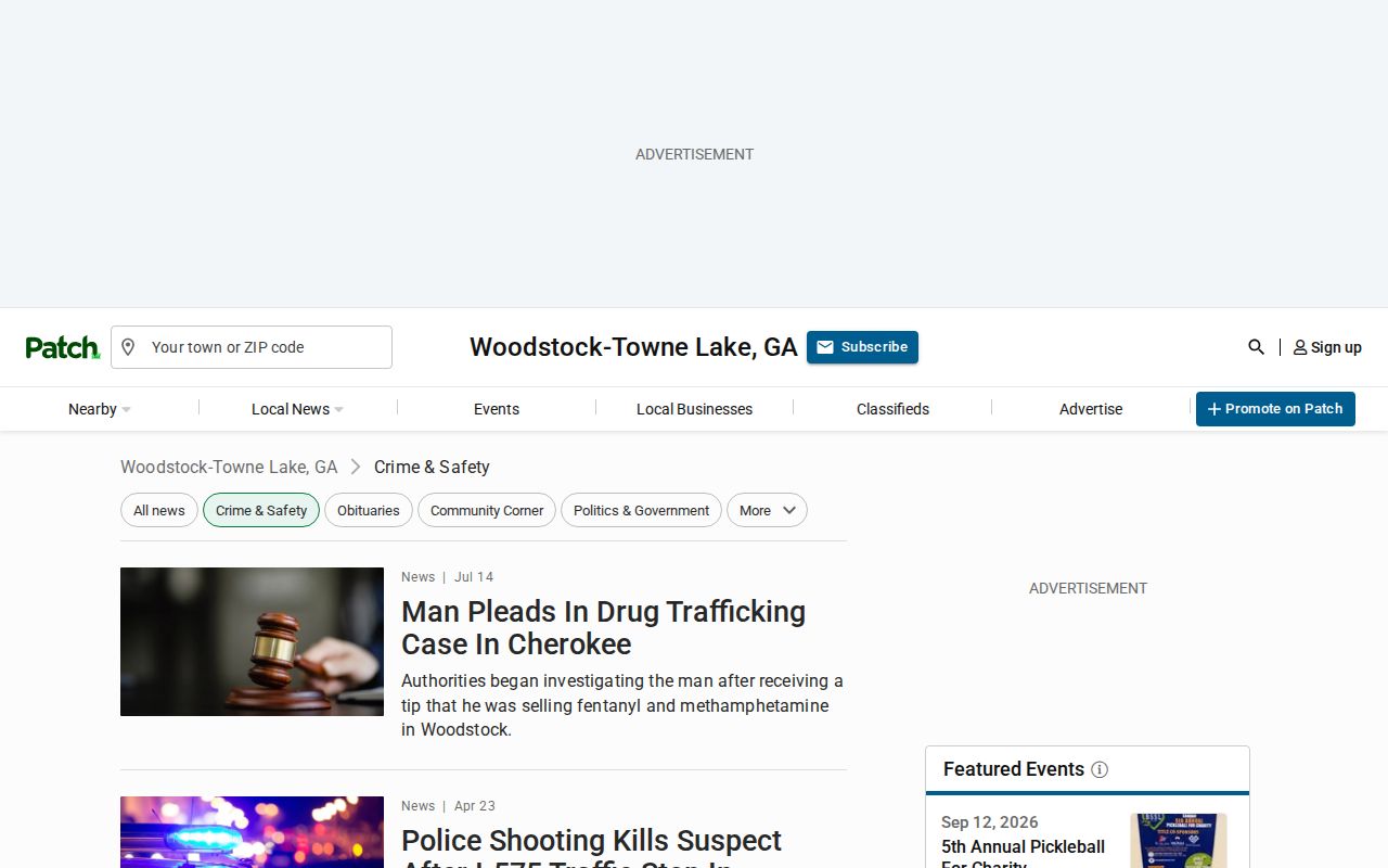 Woodstock and Cherokee County crime news coverage